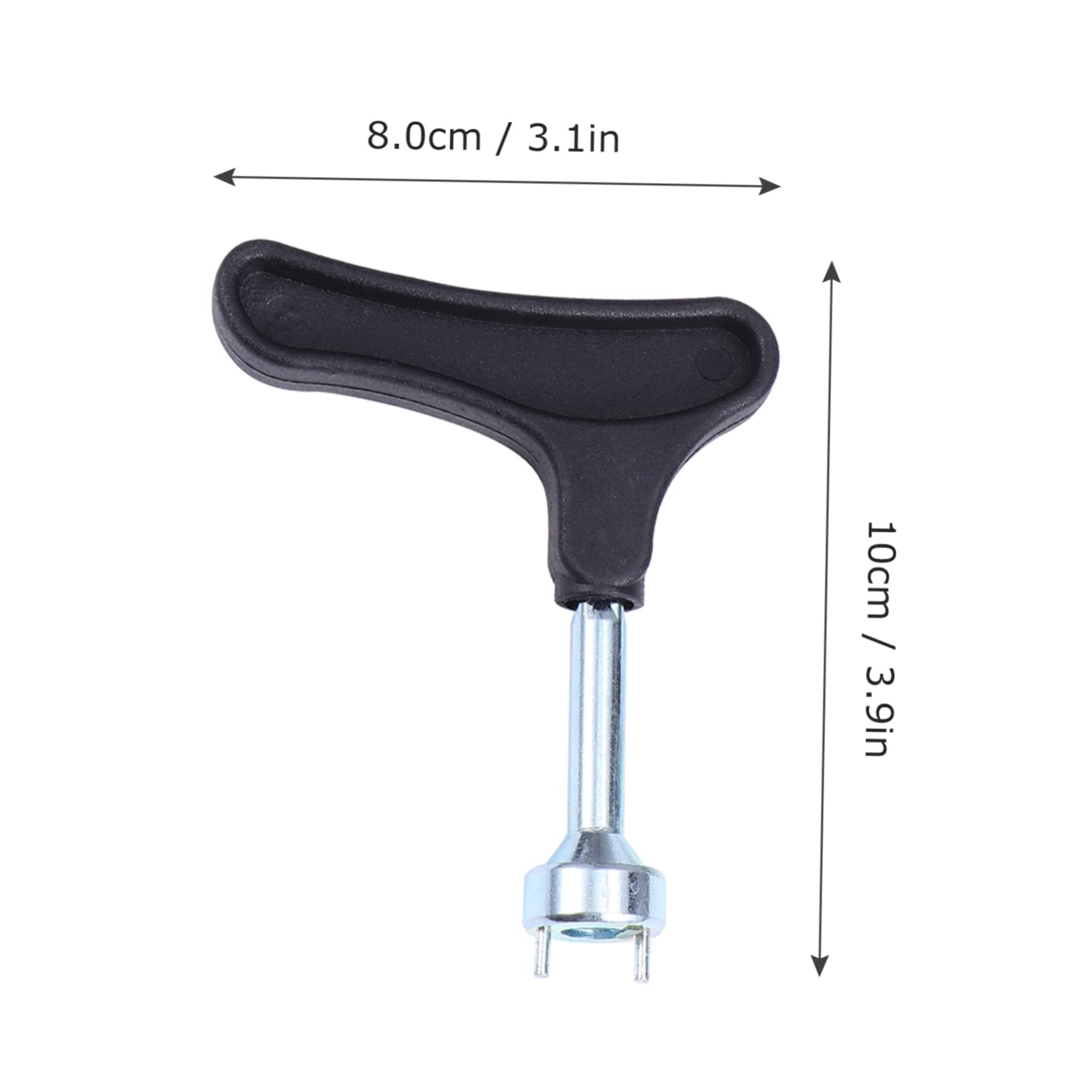VICASKY 1Set Golf Spike Remover Portable Spike Wrench Tool for Easy Removal of Golf Shoe Spikes Black Golf Accessory for Enthusiasts