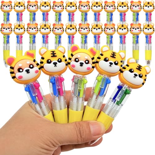 Stylos 4 couleurs multicolores pour enfants lot de 24 mini stylos bille kawaii