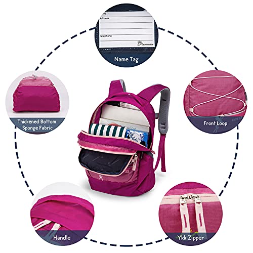 Mountaintop Kids Backpack For Boys Girls Preschool Kindergarten Children Lightweight Daypack, Rose Red 9.8X5.2X15 #TOP3