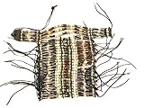 Roger Enterprises Hand Crafted Native American Bone Breastplate Brown Hairpiples Half Chest Size