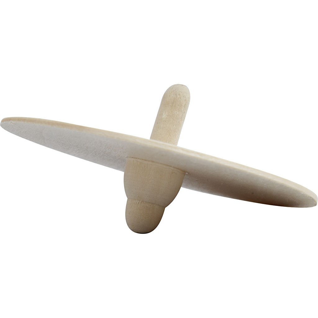 Creativ Spinning top, D: 8 cm, H: 4 cm, 10pcs