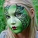Mysense Amazon Green Face Body Paint,Halloween Elphaba Witch Gamora Costume Makeup,St Patricks Day Outfit Accessories,Water Based Washable Cream Body Paint for Adults and Children,0.6oz