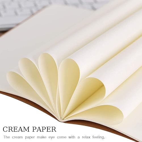 Miniatura 3 de LIONSOUL Paquete de 90 cuadernos de papel kraft A5 en blanco, cuadernos de bocetos de papel en blanco, cuaderno de escritura en blanco a granel, 80