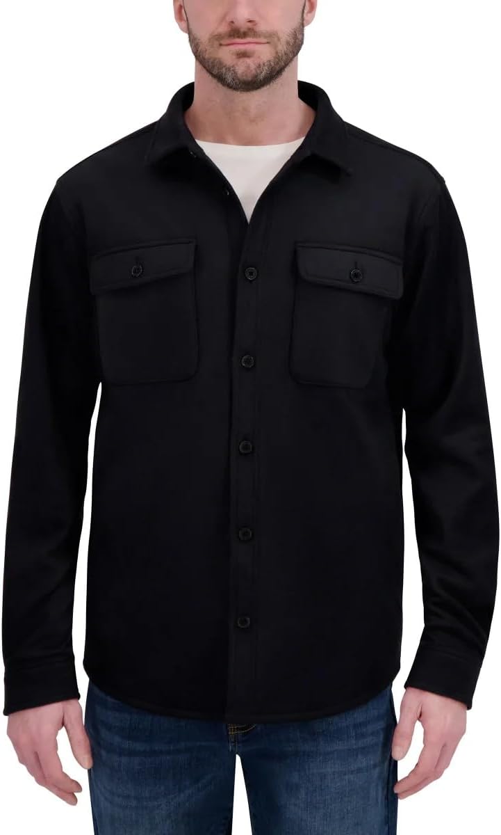 Kirkland Signature Men's Shirt Jacket – Heavyweight 2-Way Stretch Workwear, Button Closure, Long Sleeve, Casual Outerwear - Image 3