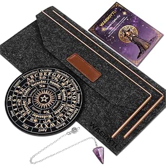 Copper Dowsing Rods Kit - 99.9% Pure Copper Divining Rods with Pendulum, Wooden Board, and Gift Pouch