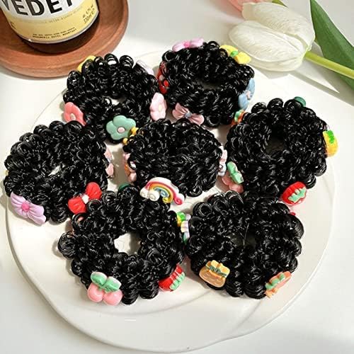 Miniatura 8 de 3 pares de moños en forma de dona para cabello grueso de niñas moños de ballet y accesorios para pelucas