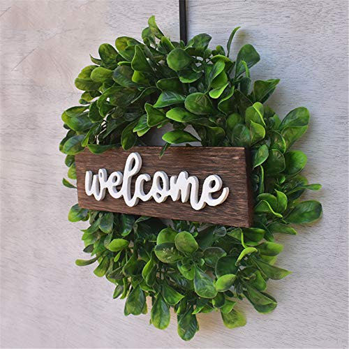 image for Rockia Artificial Flower Outdoor Wreath for Front Door Year Round Bles