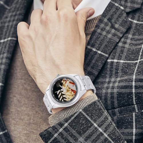 Minimalist Stainless Steel Band Watch for Man, Business Wristwatch - 3