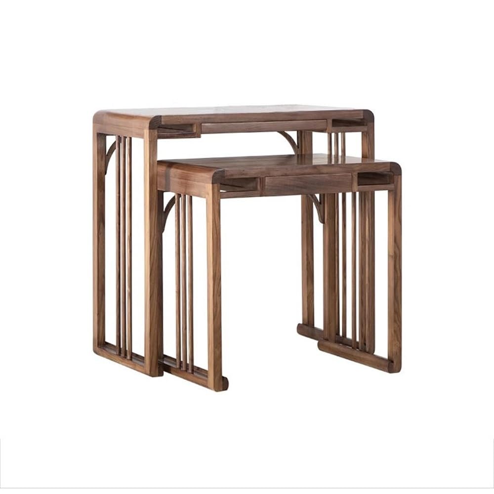 Mesa de altar para meditación Interior del hogar Nuevo estilo chino Nogal negro para la oración | Gabinete de ofrendas de riqueza con mesa de nicho de Buda