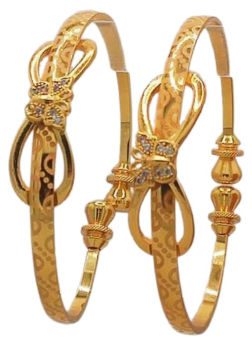 THI Beauty Fashion 1 Gram Gold Plated Butterfly Design Bracelet set for Girls and Women - Adjustable and Water Resistant (B0CNBHFPW1) Amazon Price History, Amazon Price Tracker