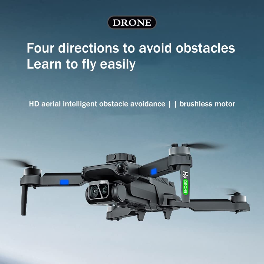 Misamo Dron H9 con Motor Sin Escobillas 4K HD AvióN AéReo CáMara Dual Omnidireccional EvitacióN de ObstáCulos AvióN Quadrotor B