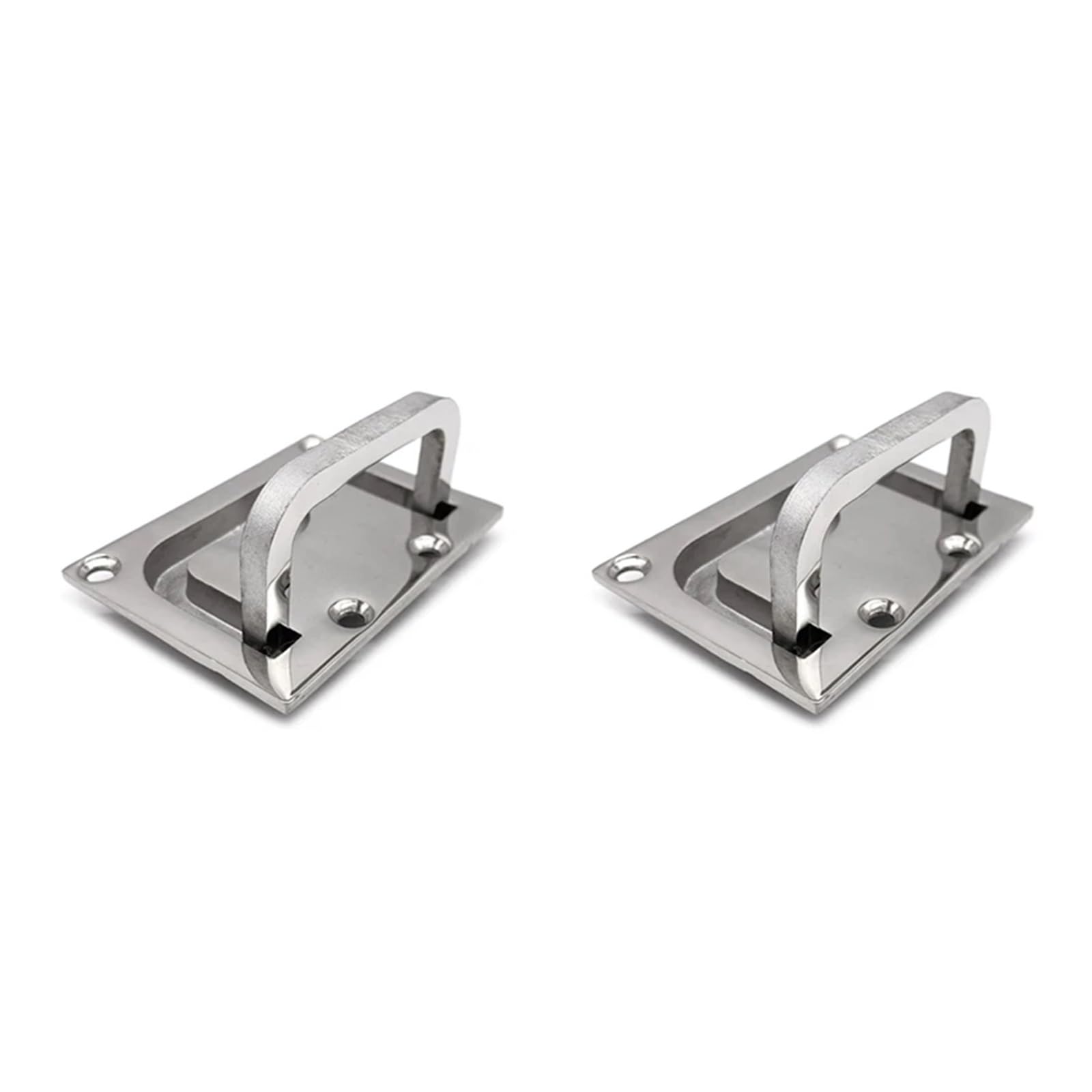 Maryear Spring-Type Box Handle 2X Stainless Steel 316 Flush Lift Ring Hatch Pull Handle Locker Cabinet Boat Marine Hardware