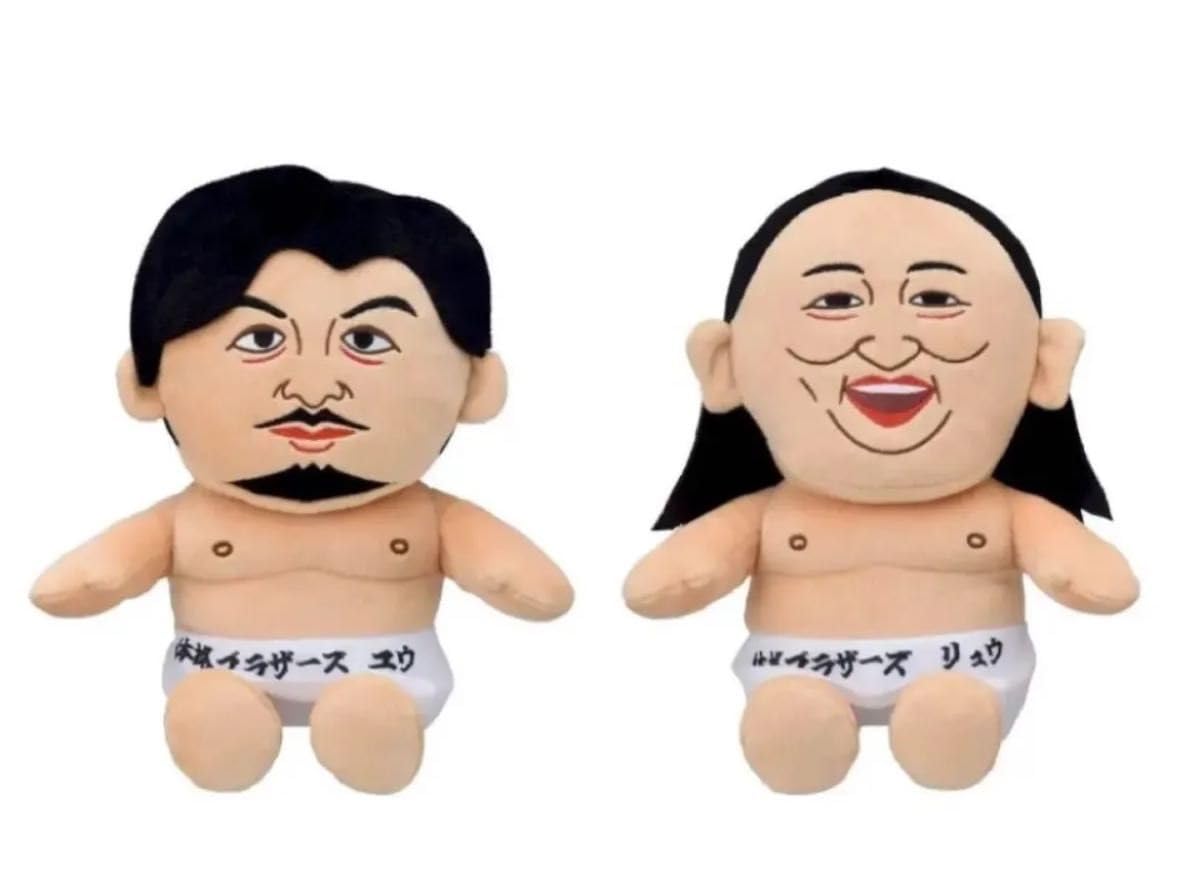 Amazon.co.jp: 体格ブラザーズ Mぬいぐるみ リュウ ユウ 全2種