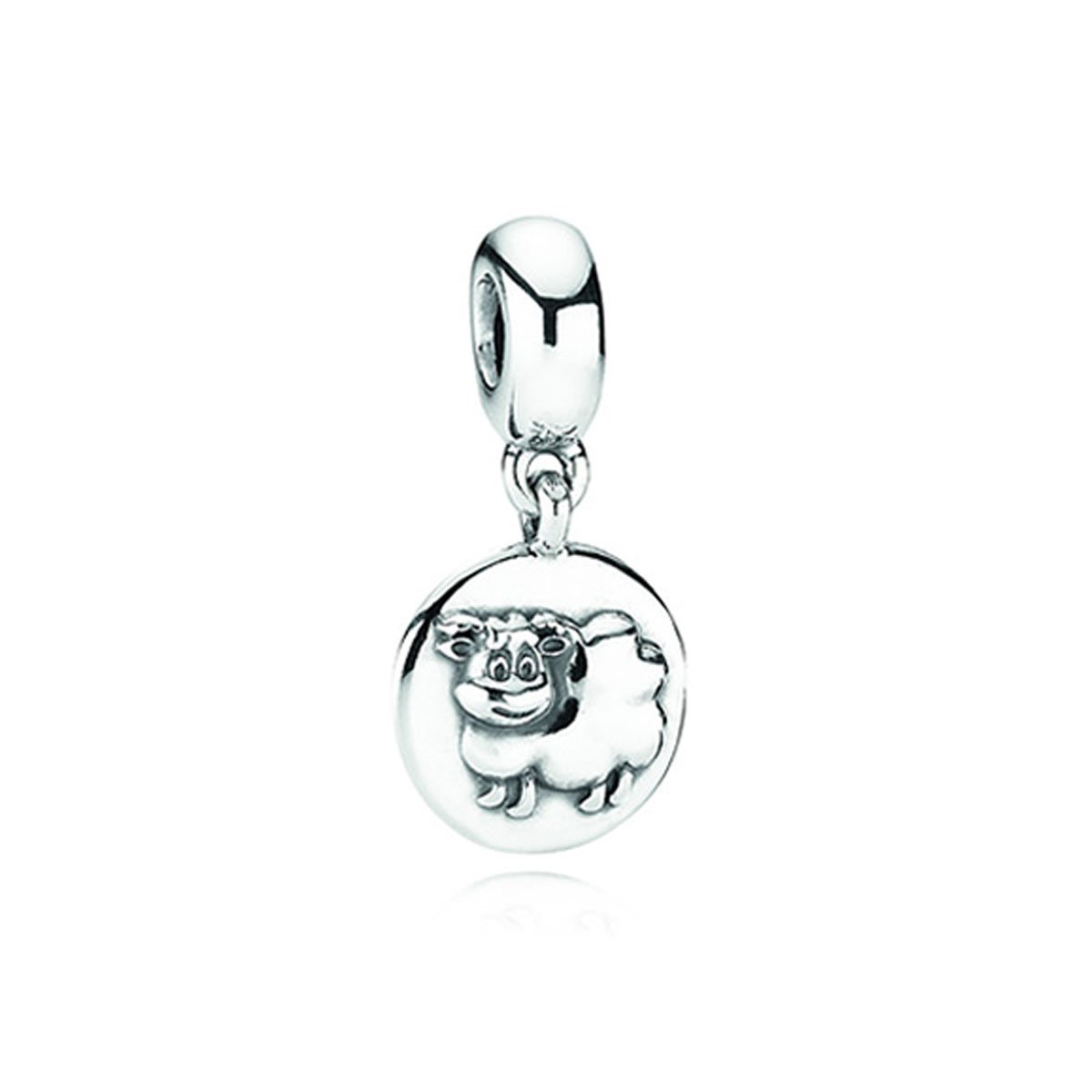 Dije de plata de ley 925 Pandora 790883 abalorio cilíndrico para pulsera modular 2