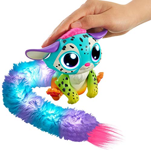 Lil’ Gleemerz Rainbeam Furry Friend, Rainbow Color (Exclusive), Interactive Talking Toy with Light Up Tail  [Amazon Exclusive] - Thumbnail 5