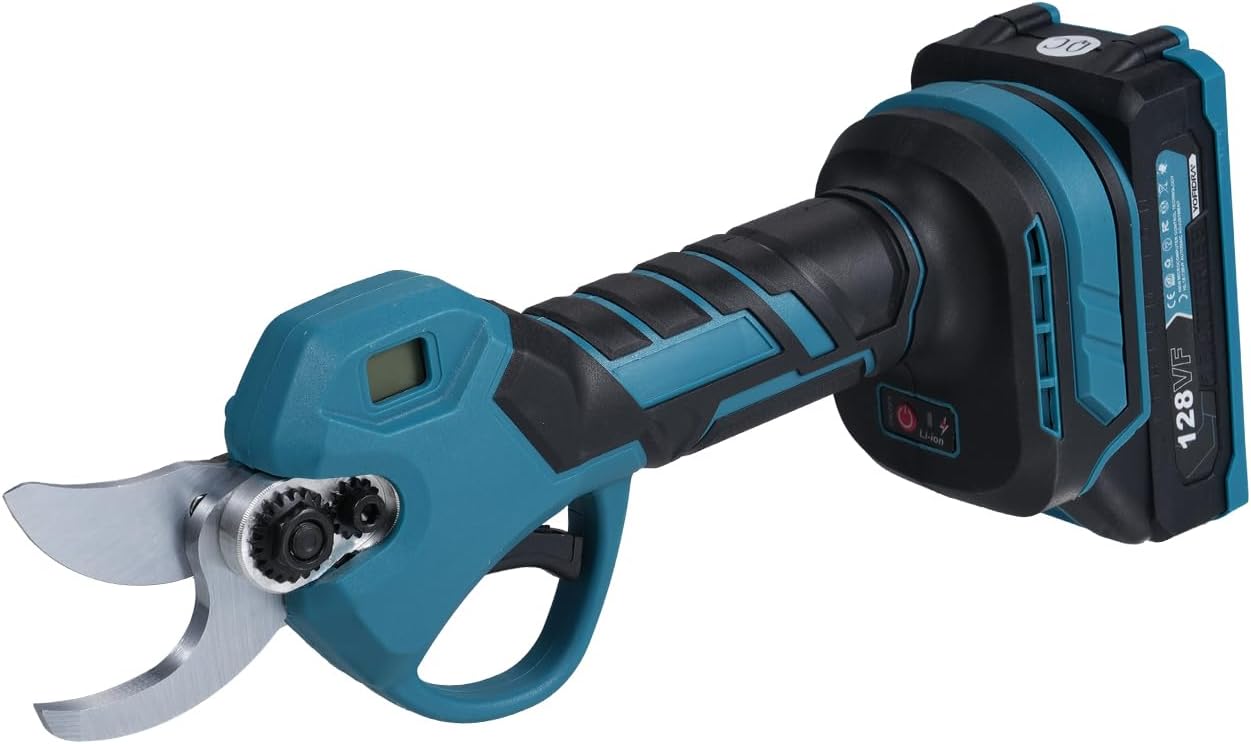 18V Electric Pruning Shears Brushless Motor Cordless Branch Cutter Tree Trimmer with LCD Display Portable for Tree Branch and Grass Trimming - Image 4