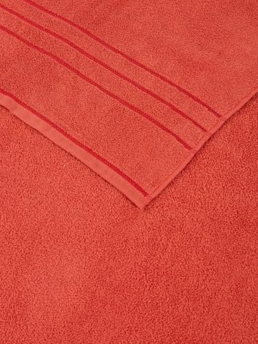 Image of Monte Carlo Essential 100% Cotton Bath Towel | 380 GSM Lightweight & Quick Dry | Soft Absorbent Compact Towel 60x120 cm | Bathroom Towel for Gym, Travel & Daily Use (Jazz) | Rhododendron
