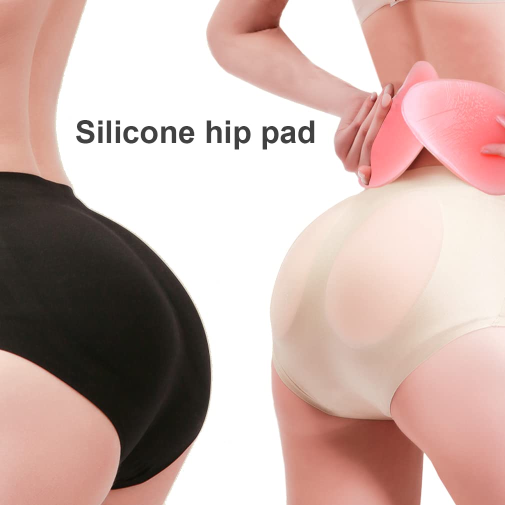 Silicone Butt Pads for Women – Reusable 1 Pair Hip Enhancer Inserts, Invisible Booty Lifter Shapewear Pads for Jeans, Dresses & Everyday Outfits