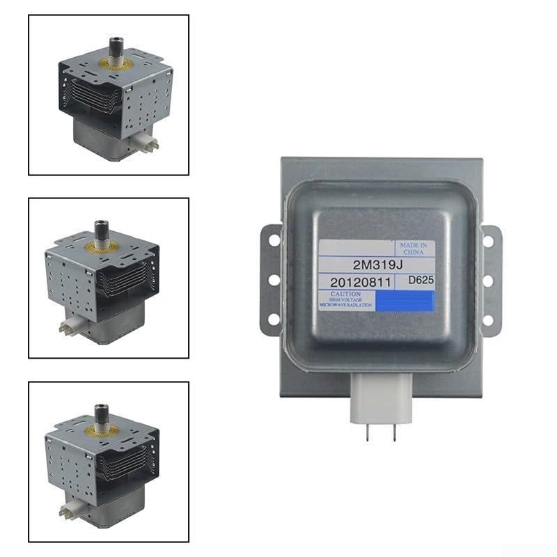 Magnetrón de horno microondas 2M319J repuesto para 2M519J 2M219J 2M518J 2M217J 2M253J 2M248J Construcción de aluminio Fácil instalación Adecuado para disipación de calor I