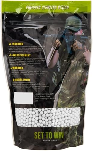 Miniatura 3 de Lancer Tactical Outdoor Field BBS Bulk White High FPS Performance -0.20g-0.28g - 3 Pack
