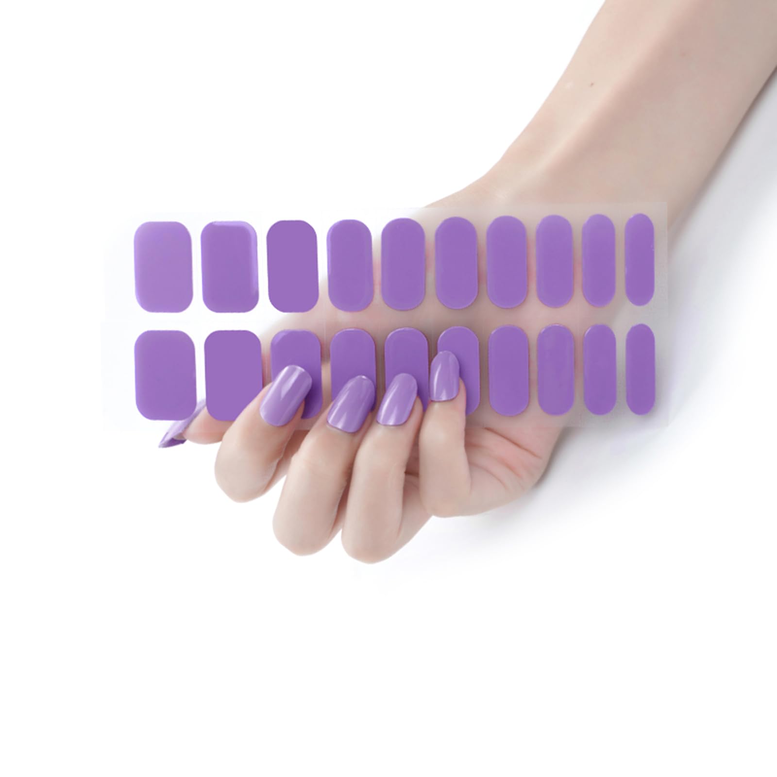20Pcs Nail Wraps Women Nail Polish Strips Adhesive Polish Sticker Gel Strips Fingernail Manicure Stickers Gel No Uv Light Needed Stickers Adhesive Wraps Kit Decals