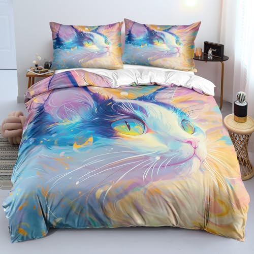 Housse de couette chat pour lit enfant fini la chambre sans déco - 2