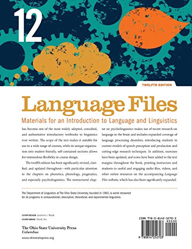 Language Files: Materials For An Introduction To Language And Linguistics, 12Th Edition #TOP1