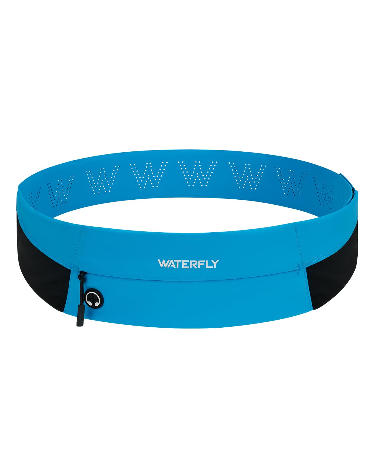 WATERFLY Marsupio da corsa: marsupio sottile per uomo e donna, supporto per telefono per allenamento, fitness, maratona, jogging, blu, Blu, Cintura da corsa leggera