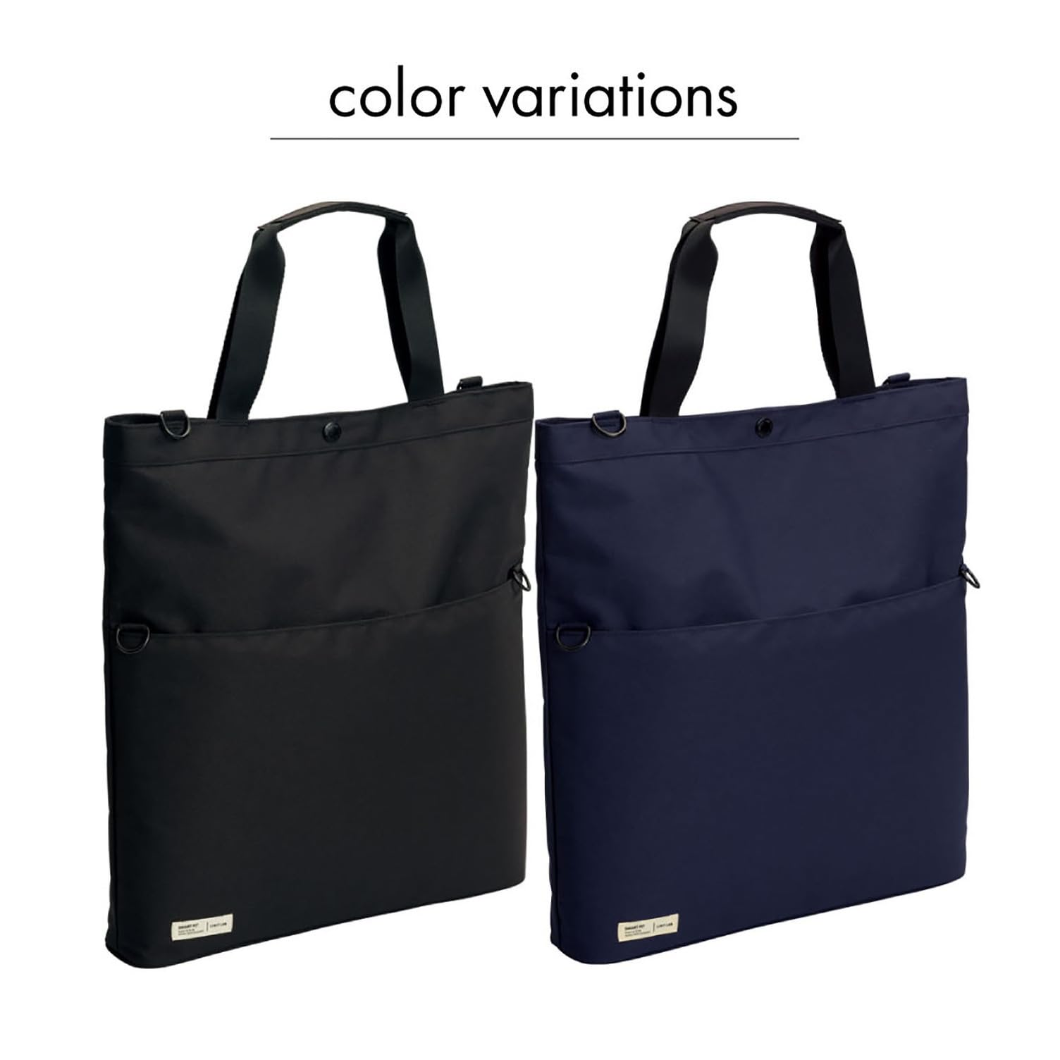 (まとめ）リヒトラブ SMART FITキャリングバッグ ネイビー A-7582-11 1個〔×3セット〕