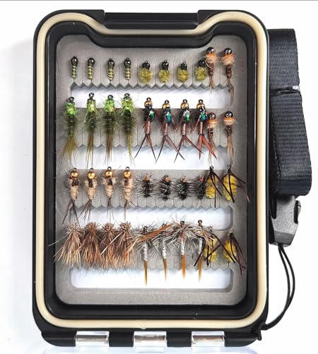 Wifreo 40pc Dry/Wet Flies with Waterproof Box