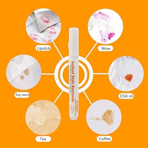 Miniatura 2 de Bolígrafo removedor de manchas para ropa, sin lavado, para ropa, tela, café, alimentos, vino tinto, pintalabios, 3 unidades