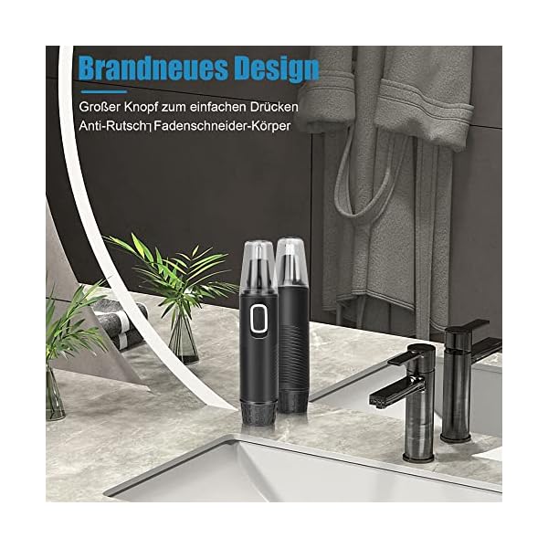 Nasenhaartrimmer Nasenhaarschneider Ohrhaarschneider, Nasen und Ohrenhaartrimmer, Augenbrauen-Lippenhaare Schmerzloser… – Bild 6