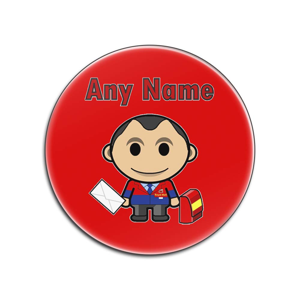 Dessous de verre bois dur brillant motif Royal Mail RM Postie