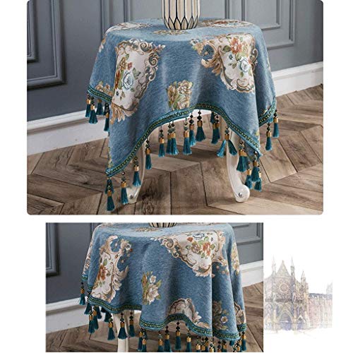 Nappe ronde européenne de 140cm de diamètre pour table basse et repas - 4