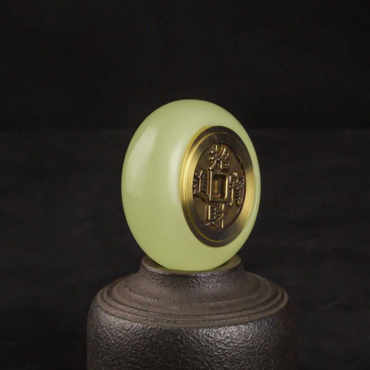 Antique Brass Luminous Ornament Small Desktop Decor for Home Shop image 4