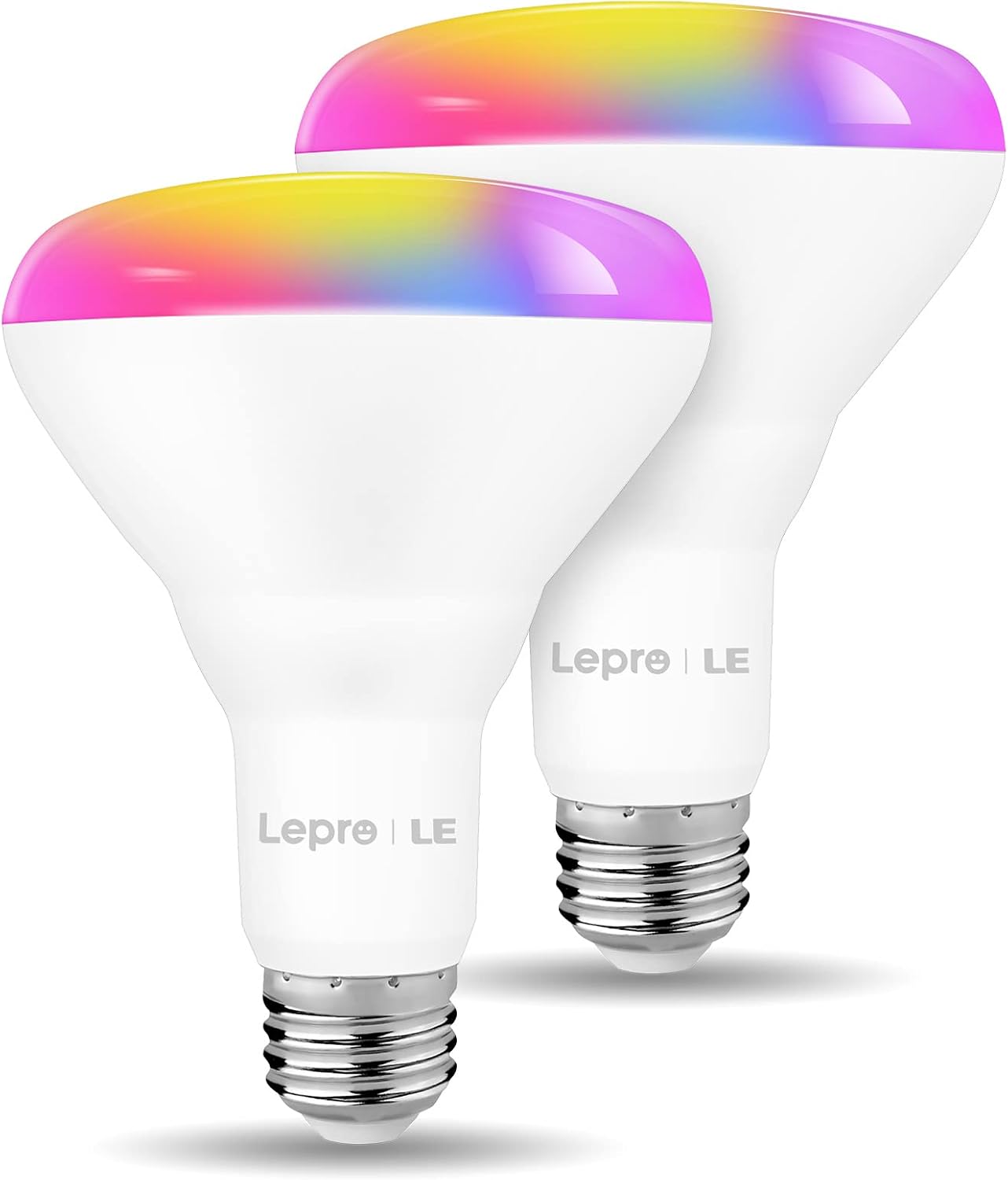 LED Flood Light Bulbs, WiFi Smart BR30 E26 Bulb, RGBW Color Changing Lights, Works with Alexa & Google Assistant, Dimmable Recessed Can Light Bulbs, 8W=65W, 700 Lumens, 2 Packs
