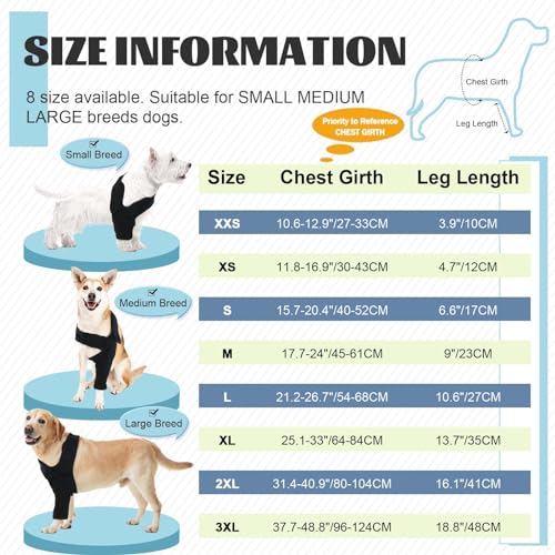 Dog Recovery Sleeve Front Leg to Reduce Licking Skin Wounds by ROZKITCH - Image 5