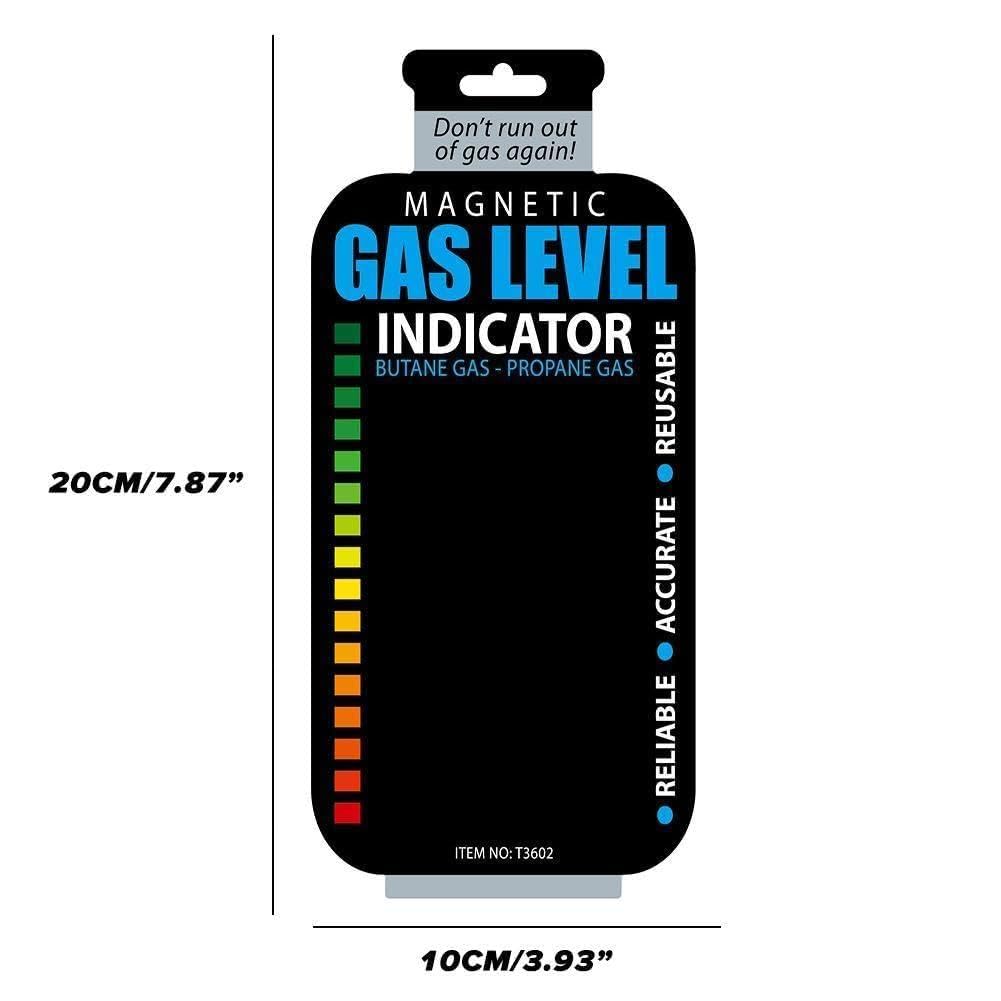 1 indicateur de niveau de gaz pratique propane, butane, GPL, carburant, réservoir de gaz, indicateur de niveau de remplissage, accessoire de mesure magnétique