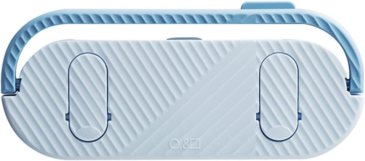 Shoe Rack 2pcs Shoe Holder Multifunctional Slipper Rack Wall Mount Bathroom Bedroom(Blue)