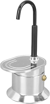Diydeg Single Tube Pot, 1 Cup 50ML Aluminum Alloy Spout Stovetop Italian Coffee Maker, Classic Stovetop Espresso Maker, Express Pot for Cuban Cafe Brewing, Quick Cleanup