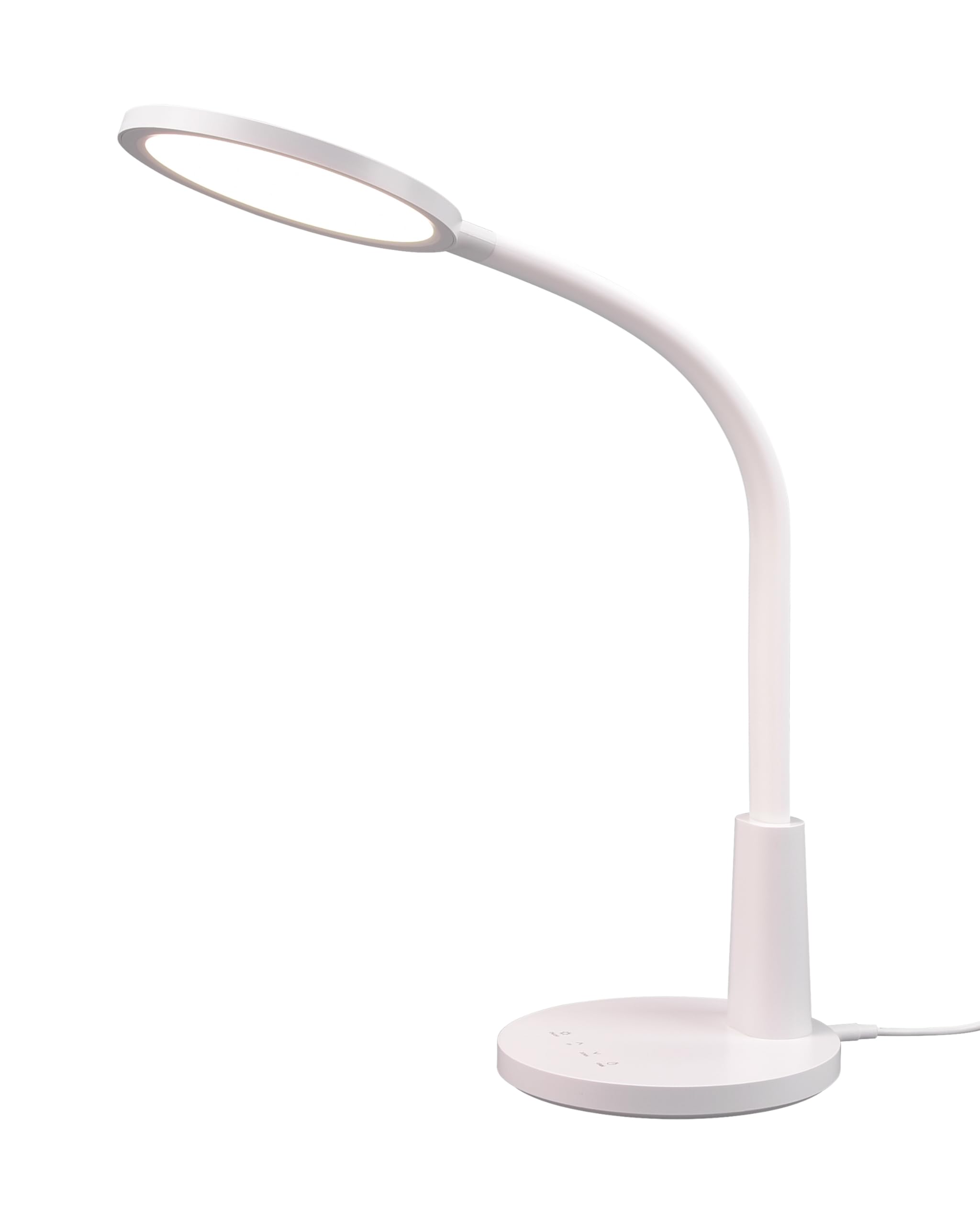 Reality Leuchten LED Schreibtischleuchte Sally R52671101, Kunststoff Weiß matt, inkl. 8.4 Watt LED, 4-fach Touch, Timer-Funktion |