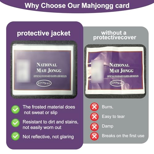 Fundas Protectores para Cartas Mahjong 6.12 x 4.75 4 Paquetes miniatura 3
