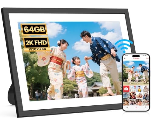 Amazon | FANGOR デジタルフォトフレーム 64GBメモリ内蔵 2K FHD1920
