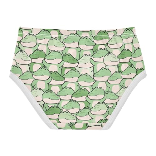 Little Girls' Soft Cotton Underwear Kids Breathable Comfort Cute Crocodile Cartoon Panties Briefs Toddler2