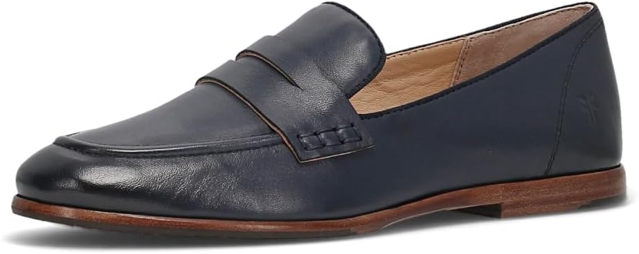 Frye Faith Slip-On Leather Loafers - Comfortable Womens Loafers - Durable Work Shoes - Versatile Business Casual Shoes - Leather Lining for Comfort - Flat Heel with Rubber Sole for Durability