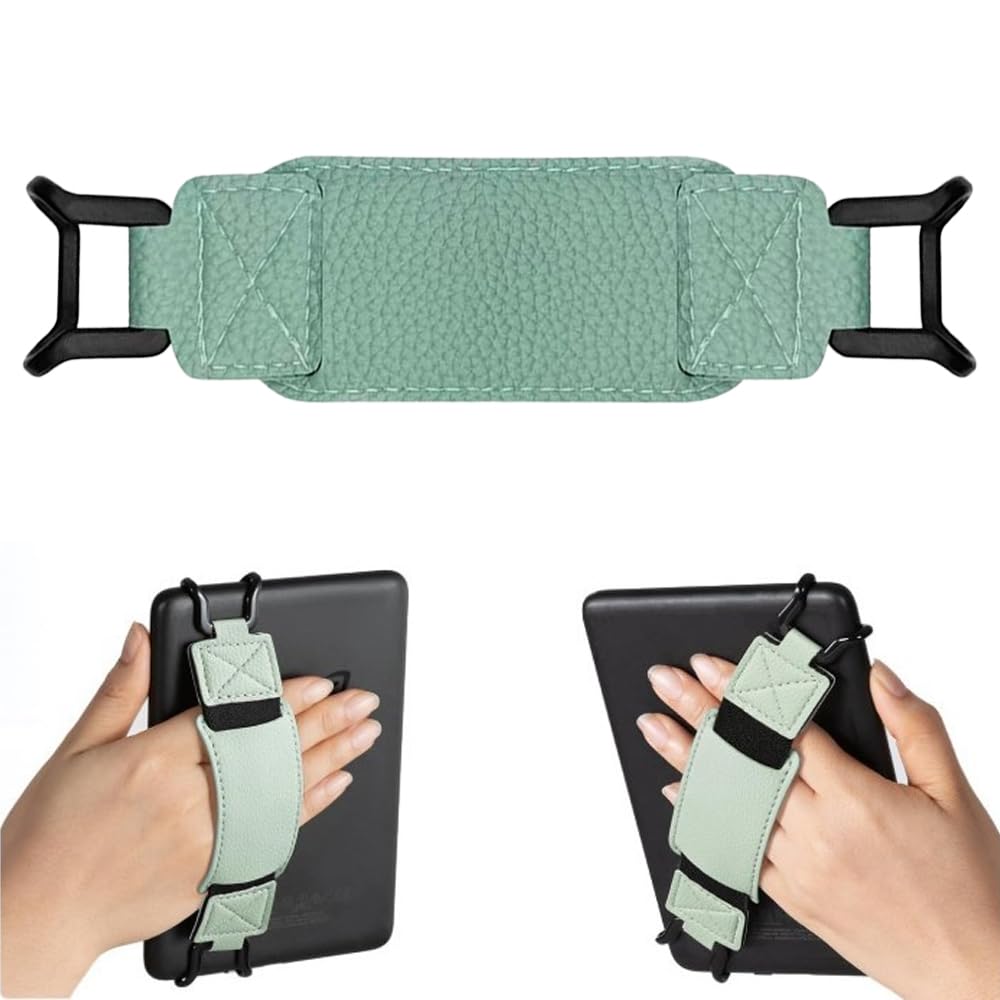 Agarre K/indle,1Pc Correa Antideslizante para Tabletas Correa de Mano para K/indle y Tabletas Soporte Versátil con Agarre para Dedo para Lectores Electrónicos de 6-7.5", Verde Matcha — view 7