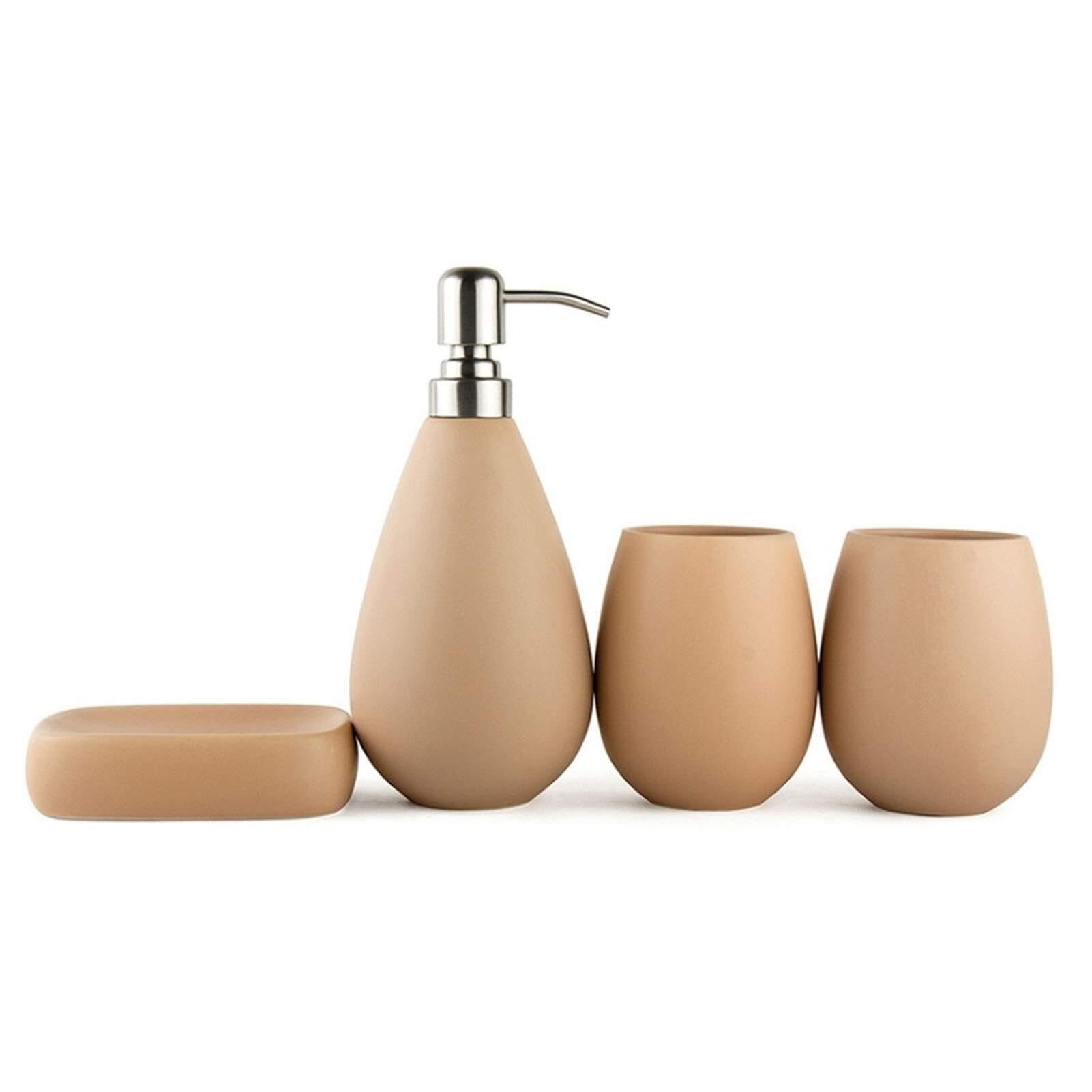 Conjunto de accesorios de baño de cerámica duradera para un orden impecable