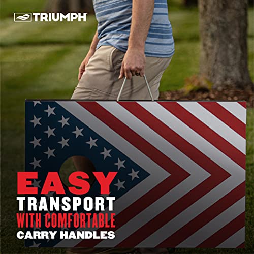 Triumph Led 2X3 Cornhole Bag Toss Set Includes Boards, 8 Cornhole Bags #TOP3