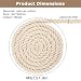 Baumwollkordel 20mm 4m, Makramee-Garnseil Tau Seil Cotton Rope Baumwollkordel Dickes Seil Weiß Seil Kordelband Vielseitig Baumwollseil Deko Seil für DIY Handwerk Dekoraion
