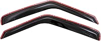 TrailFX 2141IC Smoke In-Channel Window Vents Rainguards for Ford E-Series Vans 2007-2026 - Low Profile Acrylic Snap-On